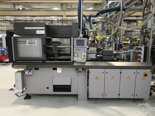 Front view of arburg 270s 500 60 machine