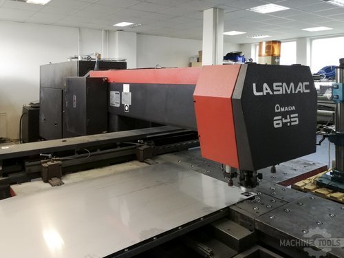 Left view of amada lce 645 machine