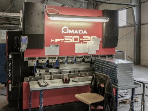 Front view of amada hft 50 20 machine