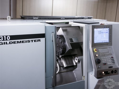 Front view of gildemeister ctx 310 machine