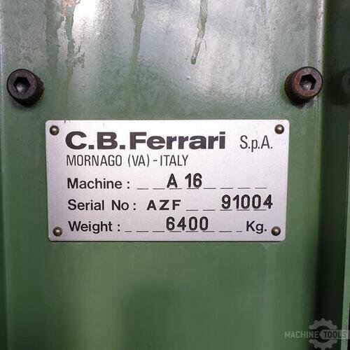 Ferrari Machine Tools C.B. FERRARI A16 Universal Mills Used - Excellent #619871 ...