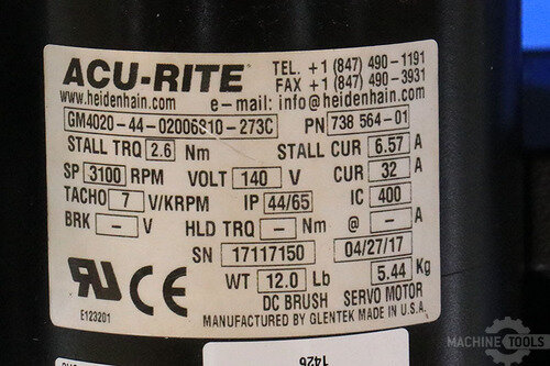 SHARP LMV-ACURITE MILLPWR 3-AXIS CONTROL Vertical Mills #655869 ...