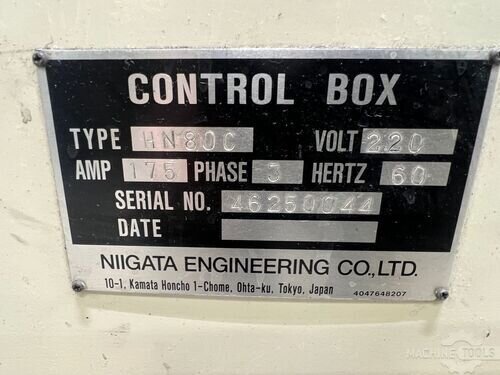 NIIGATA HN80C Horizontal Machining Centers #656009 - MachineTools.com