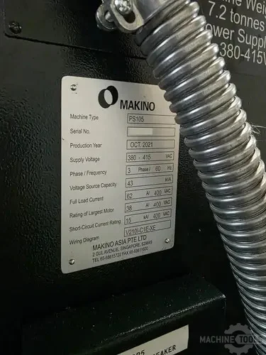 MAKINO PS105 Vertical Machining Centers Used - Excellent #674830 ...