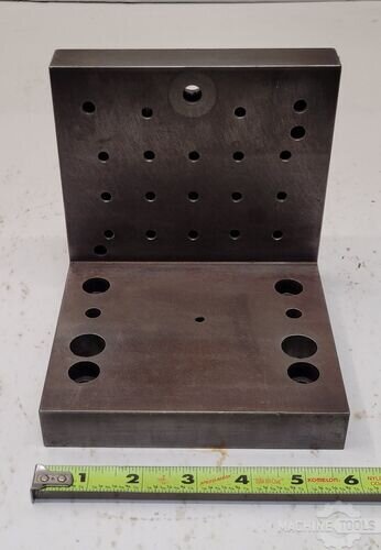 4x4x4 Inch Machined Angle Plate – High Tensile Iron, Ground Finish